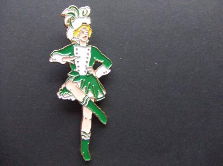 Carnaval danseres groen